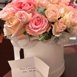 A love note en fleurs
