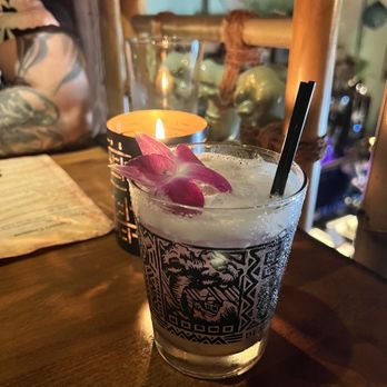 Dead Man’s Isle - This is the purple orchid drink - Cocktail Bars Near Me - Astoria, Oregon