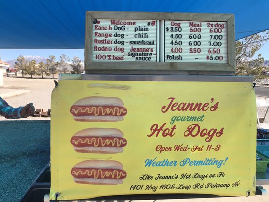 Menu photo 3 Jeanne's Hot Dogs Pahrump, NV