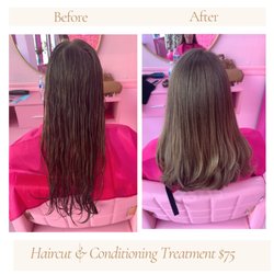 Mash Artist Makeup & Hair - Haircut & Condition Treatment Before & After