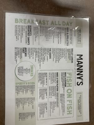 Menu photo 1 Manny's Restaurant and Delicatessen Southampton, PA Menu photo 1 Manny's Restaurant and Delicatessen Southampton, PA