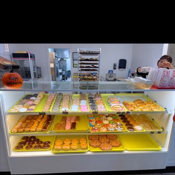 Fresh Donuts - a display case filled with various types of donuts - Donuts Near Me - Oklahoma City, Oklahoma Fresh Donuts - a display case filled with various types of donuts - Donuts Near Me - Oklahoma City, Oklahoma