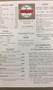 Menu photo 8 Anthony’s Pizzeria Fayetteville, GA