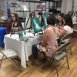 Painting for a 30th birthday party! This was in Angry Easel's old location. Painting for a 30th birthday party! This was in Angry Easel's old location.