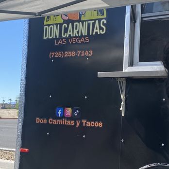 Don Carnitas - a dog standing in front of a food truck - Food Trucks Near Me - North Las Vegas, Nevada