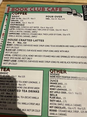 Menu photo 6 Book Club Cafe Rockwall, TX