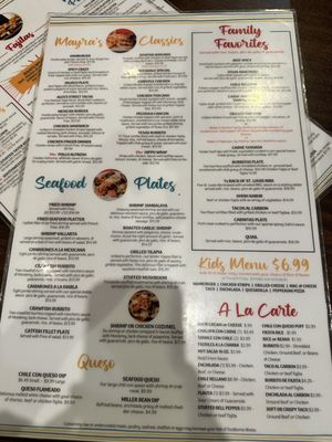 Menu photo 1 Julio's Mexican Restaurant Hutto, TX