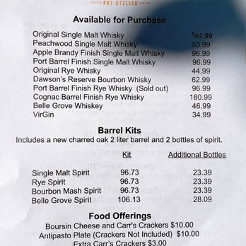 Copper Fox Distillery - By-the Bottle List - Distilleries Near Me - Sperryville, Virginia