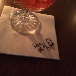Cocktail napkin and drink (The Humidor) Cocktail napkin and drink (The Humidor)