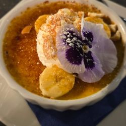 727 Ocean Sunset Bar at Smugglers Cove Inn - Banana creme brulee