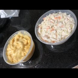 Macaroni and Cheese, Coleslaw Salad