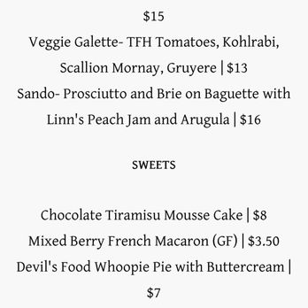 Sierra bakehouse - Menu - Bakeries Near Me - Truckee, California