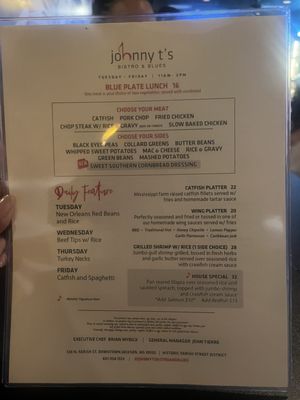 Menu photo 2 Johnny T's Bistro & Blues Jackson, MS Menu photo 2 Johnny T's Bistro & Blues Jackson, MS
