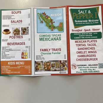 Salt & Pepper - Menu - Mexican Near Me - Atlantic City, New Jersey Salt & Pepper - Menu - Mexican Near Me - Atlantic City, New Jersey