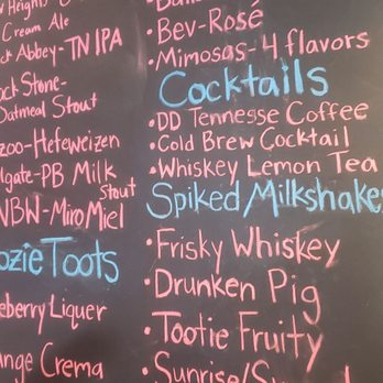 Donut Distillery - Drink Menu - Donuts Near Me - Nashville, Tennessee