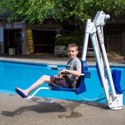 Mobility Plus - Pool Lifts let you enjoy the pool day!