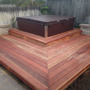 Aqua Paradise - Jacuzzi Hot Tubs - Carlsbad - Beautiful Redwood Deck Surrounding our Jacuzzi Spa! - Hot Tub & Pool Near Me - Carlsbad, California