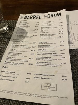 Menu photo 6 Barrel & Crow Bethesda, MD Menu photo 6 Barrel & Crow Bethesda, MD