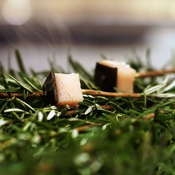 Alinea - Seaweed and fish under rosemary - New American Near Me - Chicago, Illinois