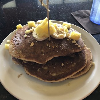 Slappy Cakes - Vegan gluten free with banana, pineapple, and Mac nuts - Breakfast & Brunch Near Me - Lahaina, Hawaii Slappy Cakes - Vegan gluten free with banana, pineapple, and Mac nuts - Breakfast & Brunch Near Me - Lahaina, Hawaii
