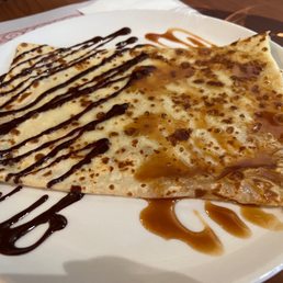 Chocolate and Caramel crepe