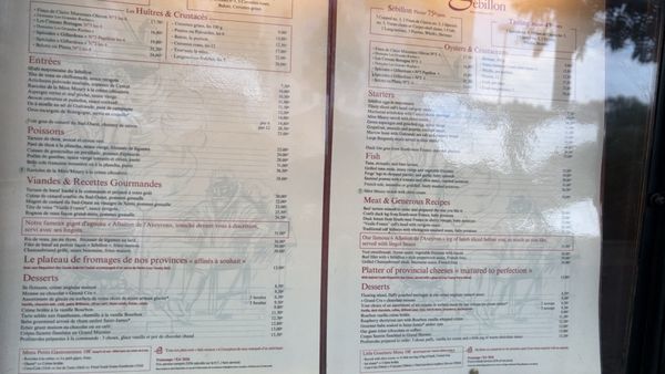 Menu photo 1 Sébillon Neuilly Sur Seine, 92 Menu photo 1 Sébillon Neuilly Sur Seine, 92
