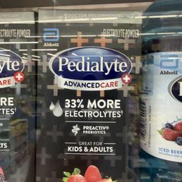 It is not easy to get the pedialyte from the locked shelf