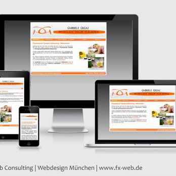 F/X Web Consulting - Screenshot Kunden-Website www.physio-feldmoching.de - Web Design Near Me - Munich, BY
