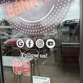 Paris Banh Mi- Davie - Door with the QR code to place a to go order. - Sandwiches Near Me - Davie, Florida Paris Banh Mi- Davie - Door with the QR code to place a to go order. - Sandwiches Near Me - Davie, Florida