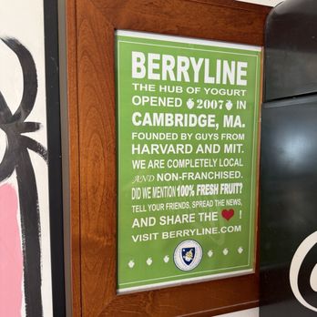 BerryLine - Ice Cream & Frozen Yogurt Near Me - Cambridge, Massachusetts