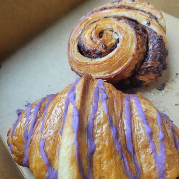 Ayala Coffee - Chocolate Kouign Amann & Ube Champorado Croissant - Cafes Near Me - Union, New Jersey