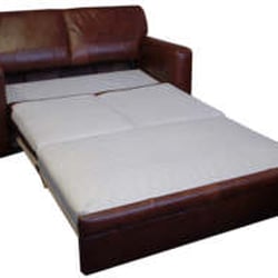 Sofa Bed Gallery - The superb platinum leather slide out sofa bed