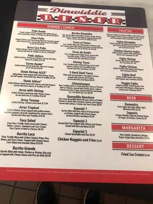 Menu photo 4 Dinwiddie Diner Dinwiddie, VA