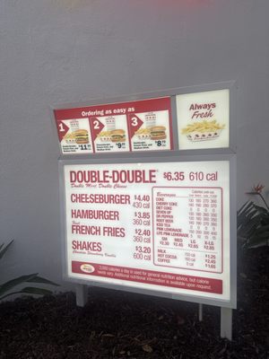 Menu photo 4 In-N-Out Burger Irvine, CA Menu photo 4 In-N-Out Burger Irvine, CA