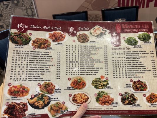 Menu photo 8 Mama Lu's Dumpling House Tustin, CA