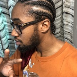 Hair Waves Salon - Men's straight back braids by CAM