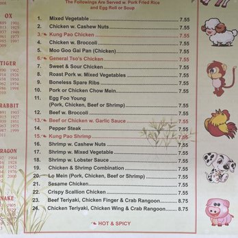 China One - Menu  latest price - Chinese Near Me - Raymond, New Hampshire
