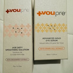 SenseLife - Age Defy Smoothing Solution and Advanced Gold Eye Serum.