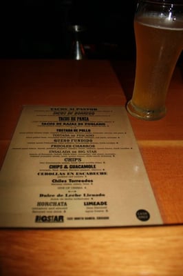 Menu photo 8 Big Star Chicago, IL