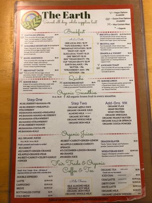 Menu photo 1 The Earth Cafe & Deli Norman, OK Menu photo 1 The Earth Cafe & Deli Norman, OK