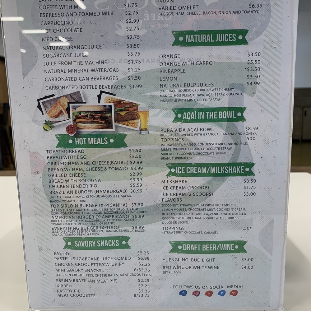 Cafe Menu Cafe Menu