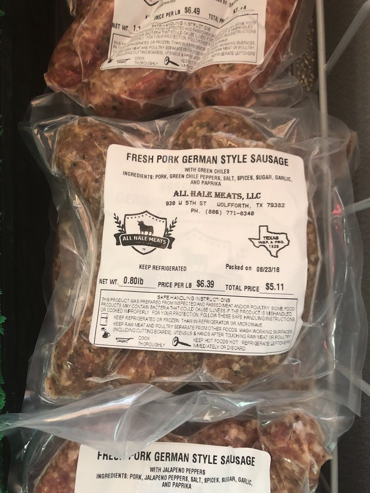 ALL HALE MEATS Updated August 2024 930 W 5th St, Wolfforth, Texas