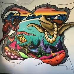Unlimited Murals - Awesome ocean scene in our baby's room!
