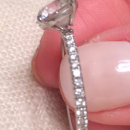My ring, after less than 5 years of normal wear. I'm lucky the stone didn't snap off! The office never responded to my inquiry about repairs