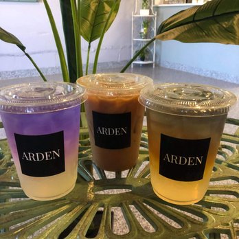 Arden - Left to right: Twilight with lychee jelly, Viet coffee, and Capri with aloe jelly - Coffee & Tea Near Me - Lakewood, Colorado