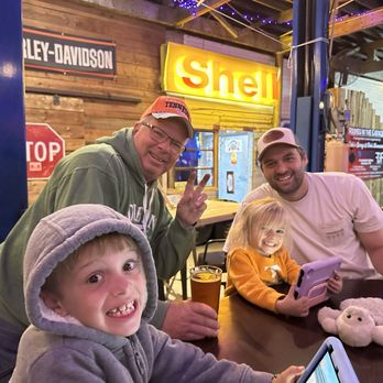 Cofer’s Garage - Friends from the local campground. - Beer Gardens Near Me - Rockwood, Tennessee