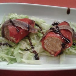 El Rincón del Convento - Ensalada de pimientos y anchoas.