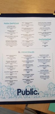 Menu photo 1 Public Palermo, C