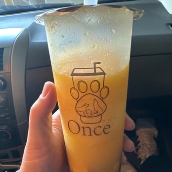 ONCE Tea - Mango slush - Bubble Tea Near Me - Hayward, California ONCE Tea - Mango slush - Bubble Tea Near Me - Hayward, California