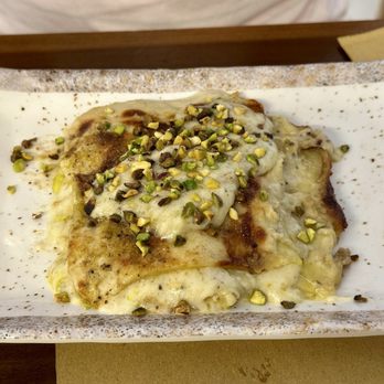 Franco Wine Bar & Typical Sicilian Food - Lasagna Al Pistacchio - Wine Bars Near Me - Taormina, Maine